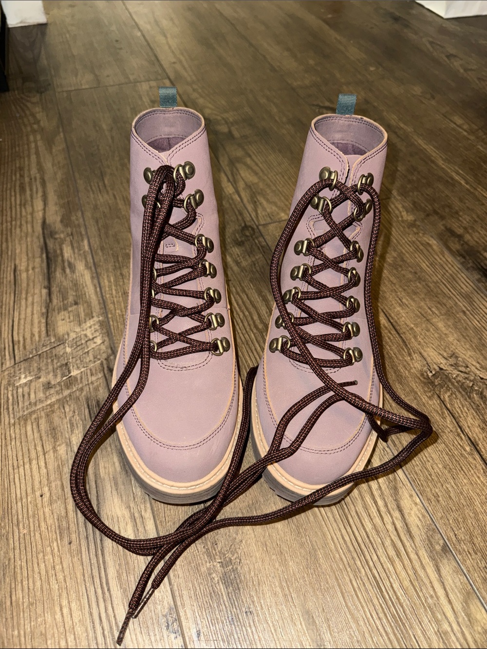 Purple Teva Lug Boots